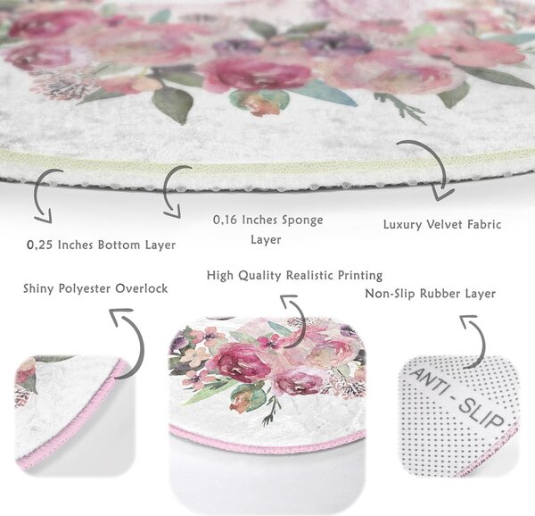 Covor pentru copii roz ø 120 cm Comfort – Mila Home
