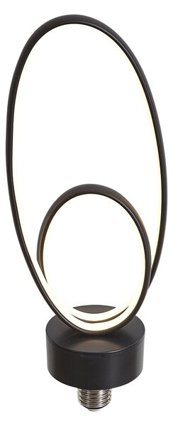 Bec decorativ LED E27 negru 6W 450 lm 3000K