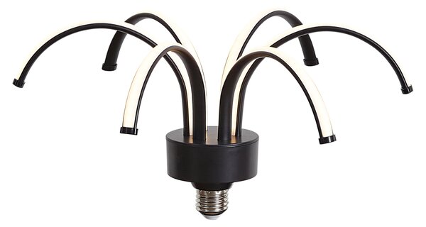 Lampă decorativă LED E27 neagră 6W 450 lm 3000K