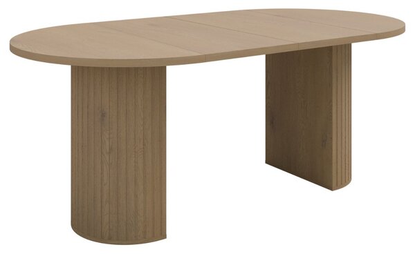 Masă de dining extensibilă Ovalio, stejar cremona (100-188 cm)
