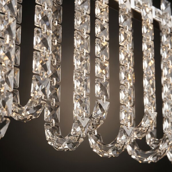 Lampă suspendată LED din cristal SWE073-CP 60cm Chrome