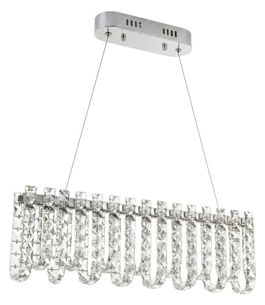 Lampă suspendată LED din cristal SWE073-CP 60cm Chrome