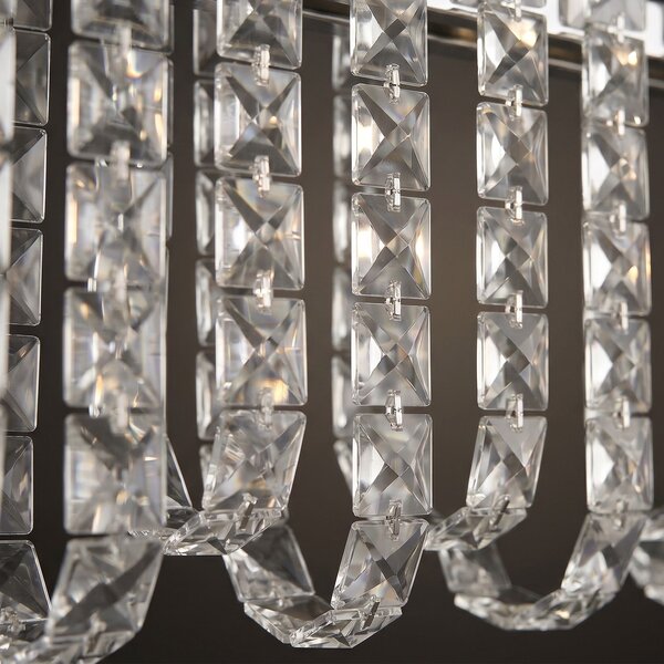 Lampă suspendată LED din cristal SWE073-CP 60cm Chrome