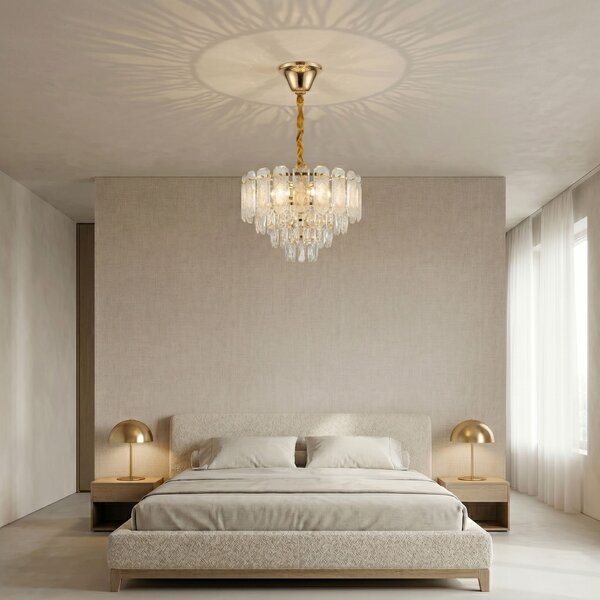 Lampă suspendată din cristal SWE088-CP 40cm GOLD