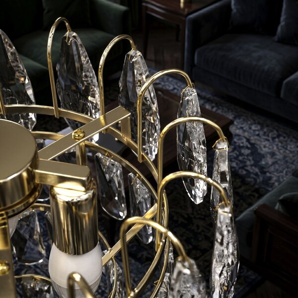 Lampă suspendată din cristal SWE078-CP 30cm GOLD
