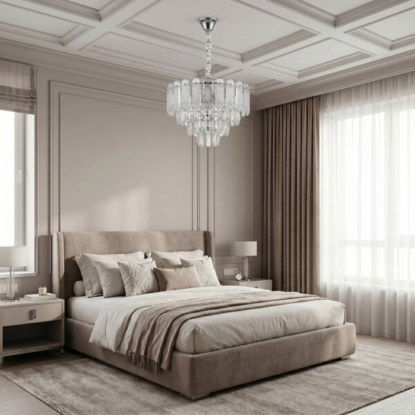 Lampă suspendată din cristal SWE087-CP 40cm CHROME