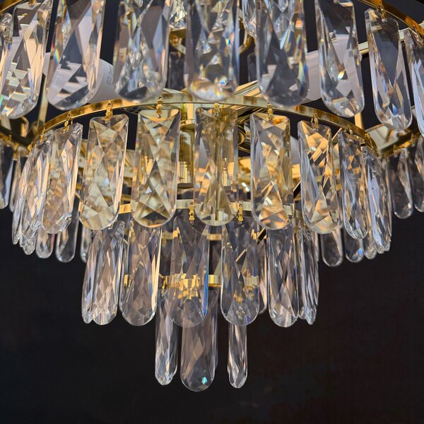Lampă suspendată din cristal SWE076-CP 50cm GOLD