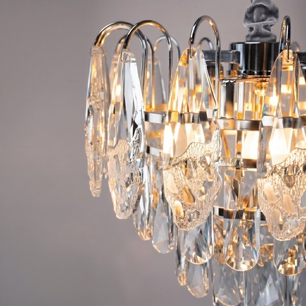 Lampă suspendată din cristal SWE079-CP 50cm Chrom