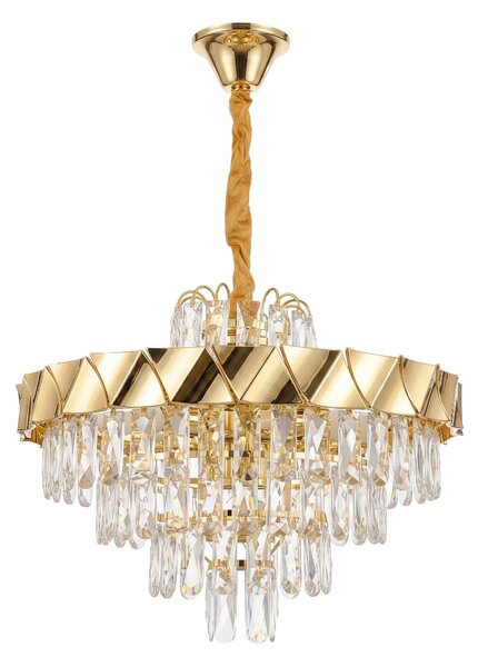 Lampă suspendată din cristal SWE076-CP 50cm GOLD