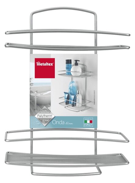 Suport de perete Metaltex Onda, 26 x 35 cm