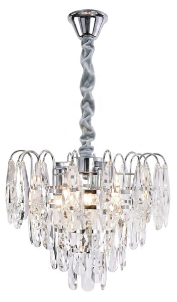 Lampă suspendată din cristal SWE077-CP 30cm Chrome