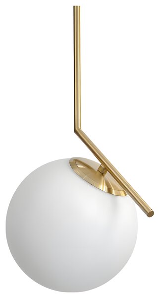 Lampă de tavan suspendata din sticlă aurie alba G106-1W Gold White