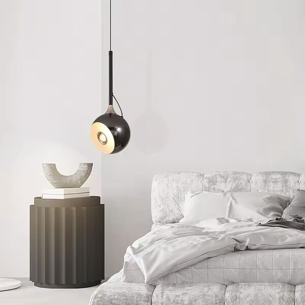Lampă suspendată LED G087-1CP BLACK CHROME