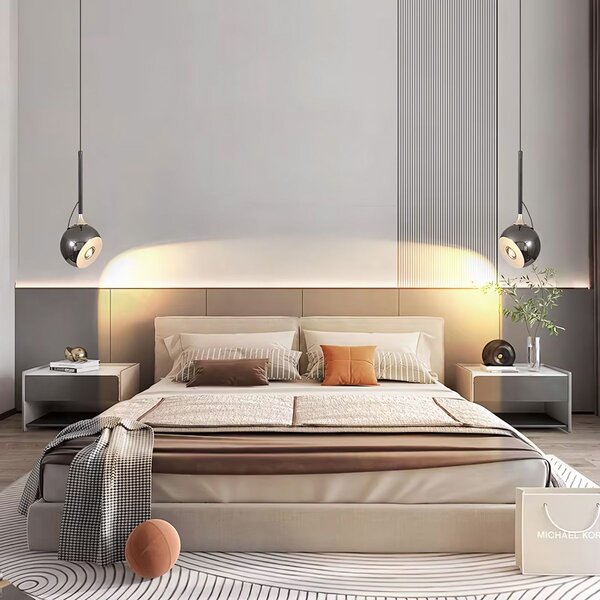 Lampă suspendată LED G087-1CP BLACK CHROME