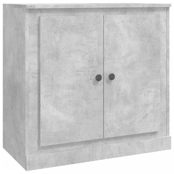 Servantă, gri beton, 70x35,5x67,5 cm, lemn prelucrat