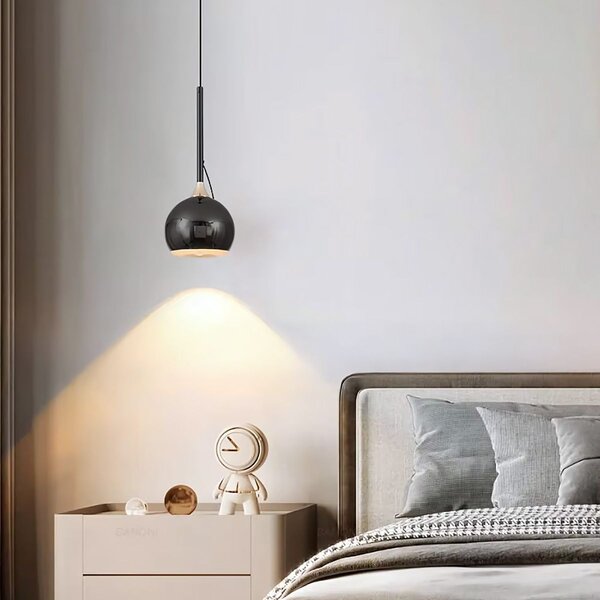 Lampă suspendată LED G087-1CP BLACK CHROME