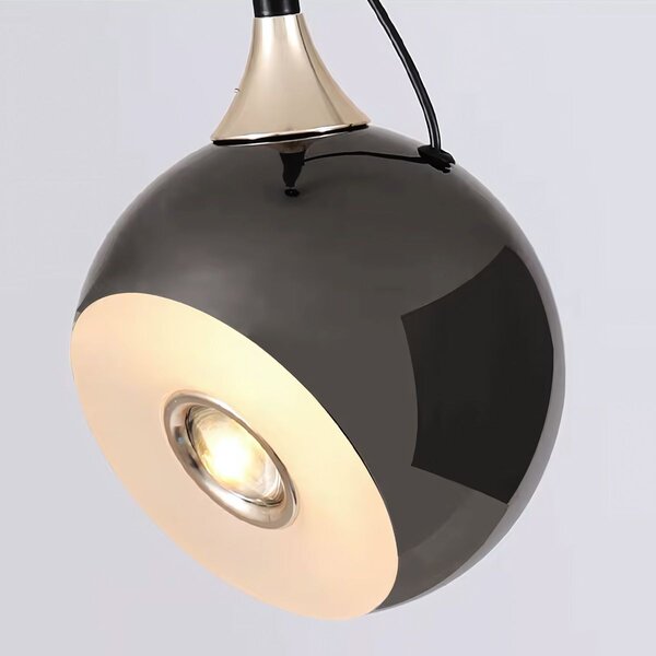 Lampă suspendată LED G087-1CP BLACK CHROME