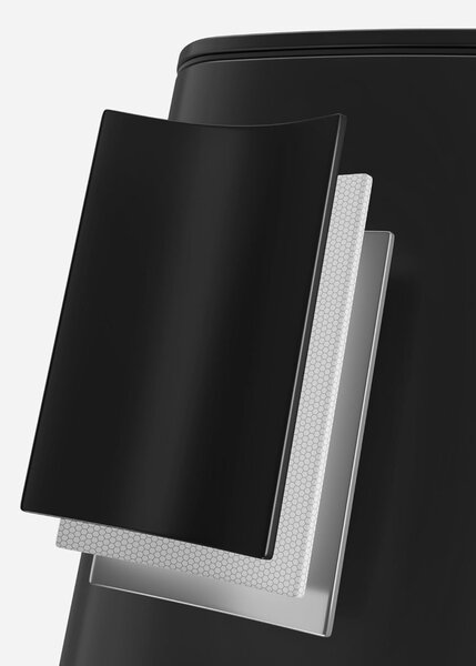 Cos de gunoi Negru Songmics 28.5x34x54.4 cm