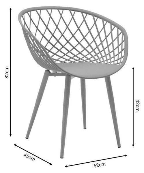 Scaun Ezra, 62x42x82 cm