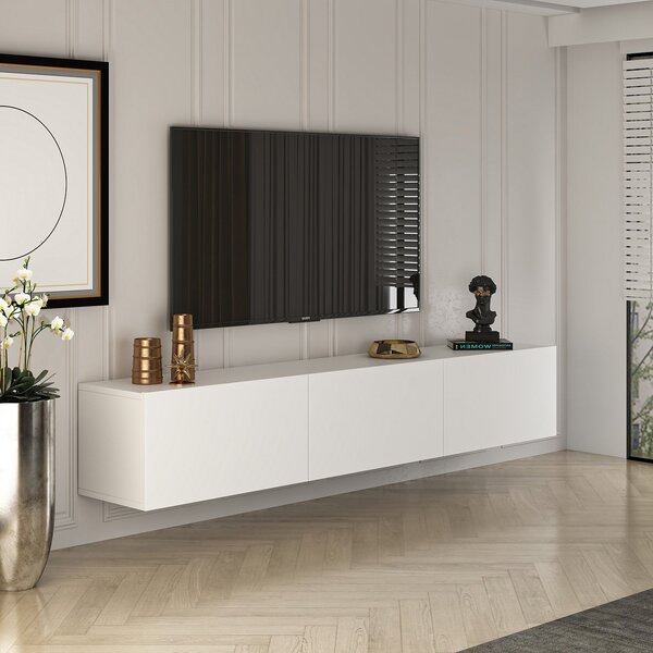 Comoda West, Gri - Alb, 150x32 cm