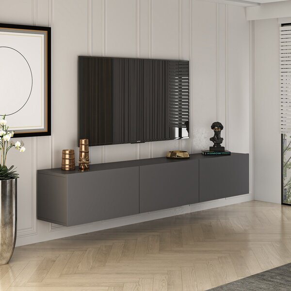Comoda West, Gri - Alb, 150x32 cm