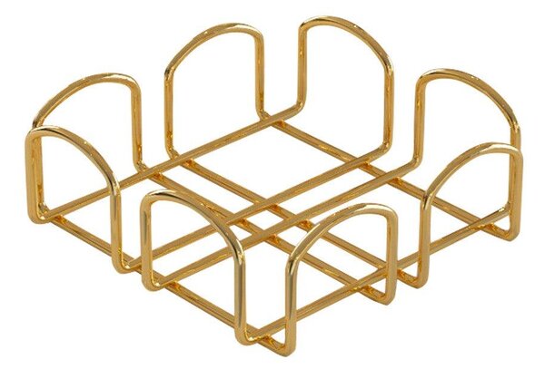 Suport de șervețele Napkin Holder Sevilla, Aur, 20x7x20 cm
