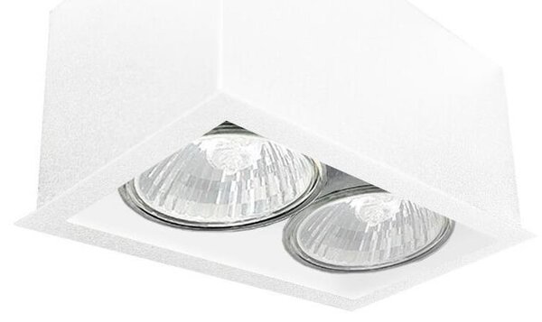 Brosline 1081 - Lampă spot CAGE 2xGU10/10W/230V, albă