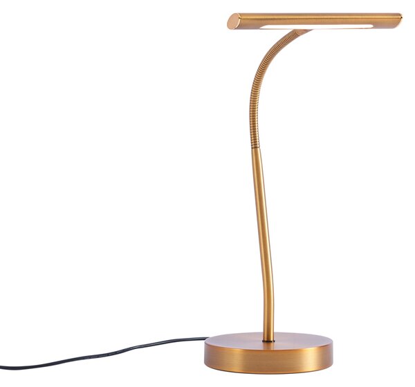 Lampă de masă Art Deco bronz cu LED inclus - Tableau