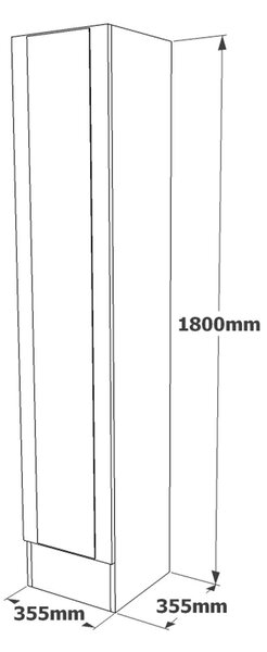 Cuier cu pantofar Ortak cu oglinda, Stejar, 126x180x36 cm