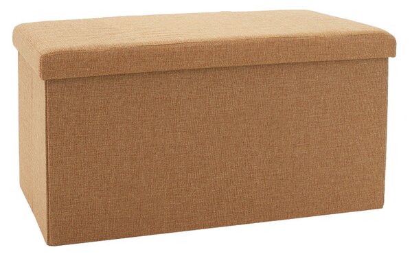 Taburet cu depozitare Greatness, Gri - Bej, 76x38x38 cm