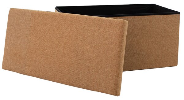 Taburet cu depozitare Greatness, Gri - Bej, 76x38x38 cm