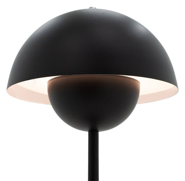 Veioza Creative LED, Alb - Negru, D18x30 cm