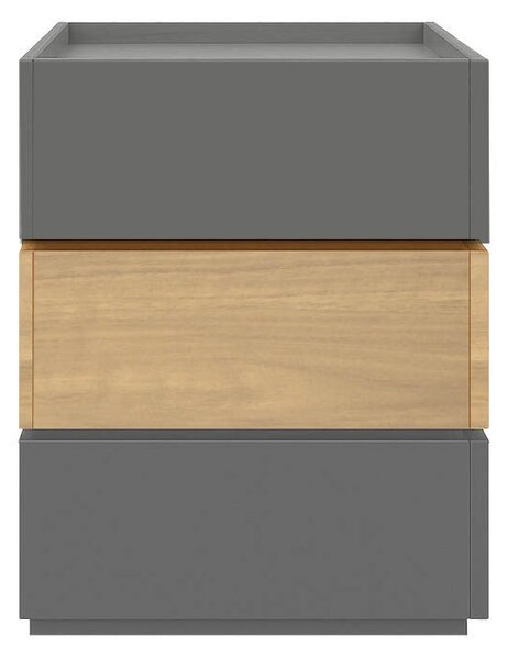 Noptiera Sonlen Sonoma-carbon, 60x40x66 cm
