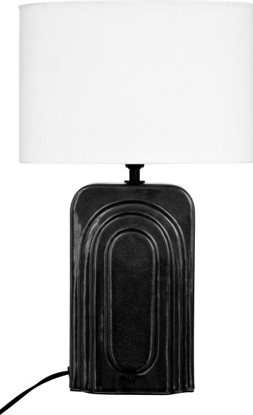 Atmosphera - Lampă de masă MONIA 1xE14/60W/230V negru/alb