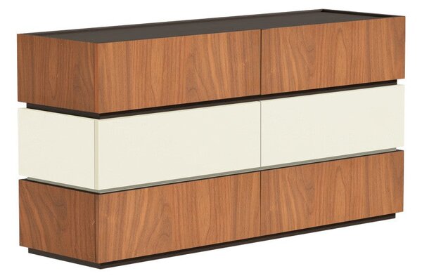 Comoda din Sonlen, de nuc-bej, 120x40x72 cm