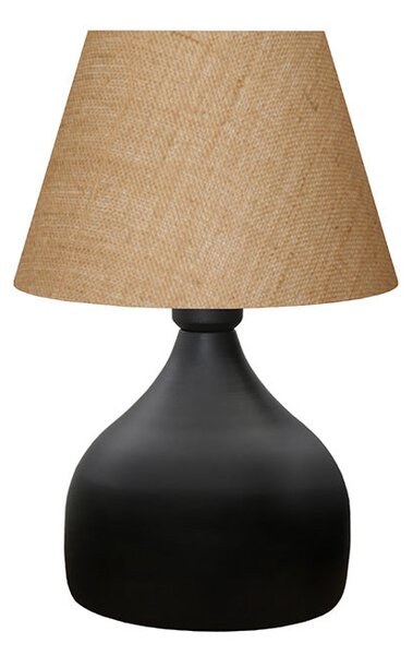 Lampa de Masa PWL-1068, neagra-bej, D22x32 cm