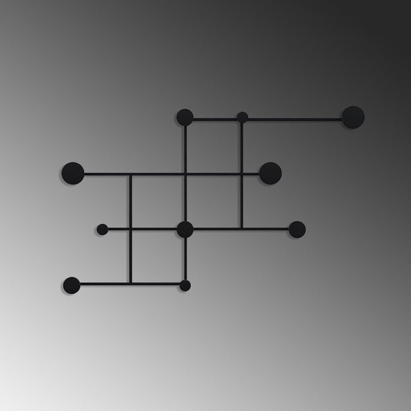 Cuier de perete metalic, 10x64x112 cm