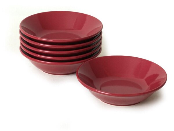 Set farfurii, Roșu, 18 cm