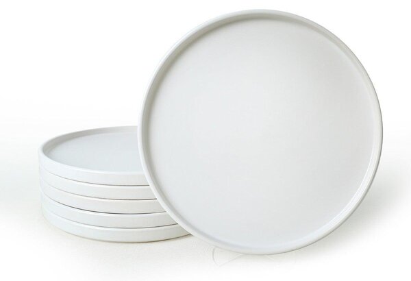 Set farfurii, Alb Mat, 27 cm