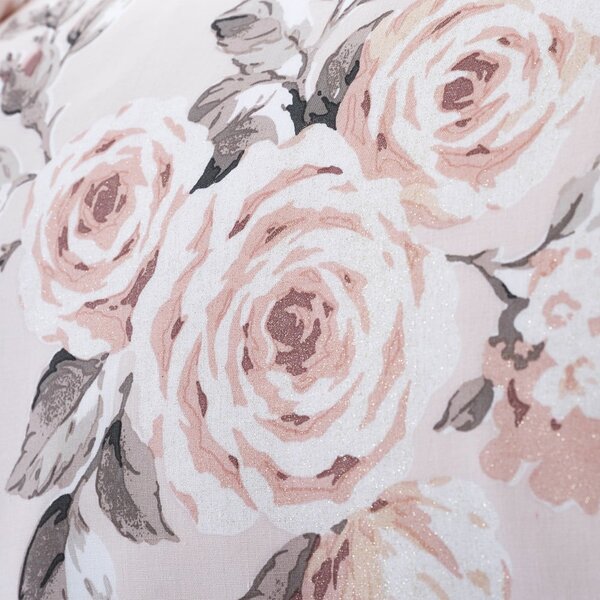 Lenjerie de pat Catherine Lansfield Rosalia, 200 x 200 cm, roz