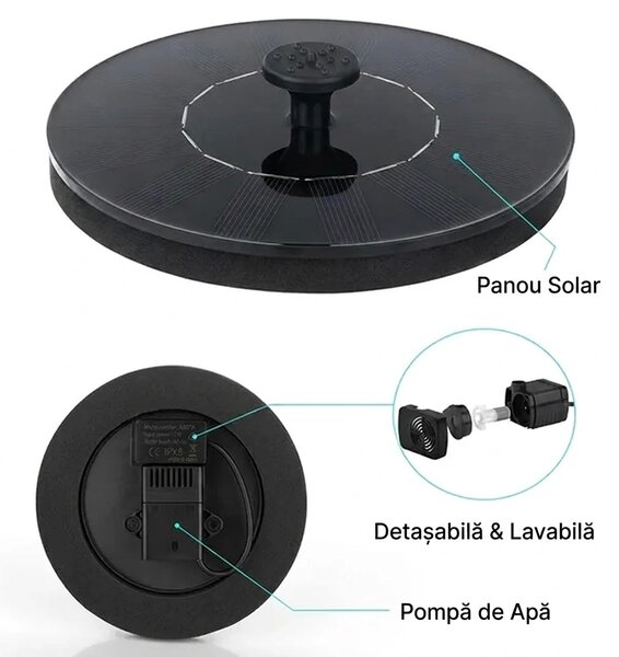 Sunstream™ Fântână Solară Cu Apă