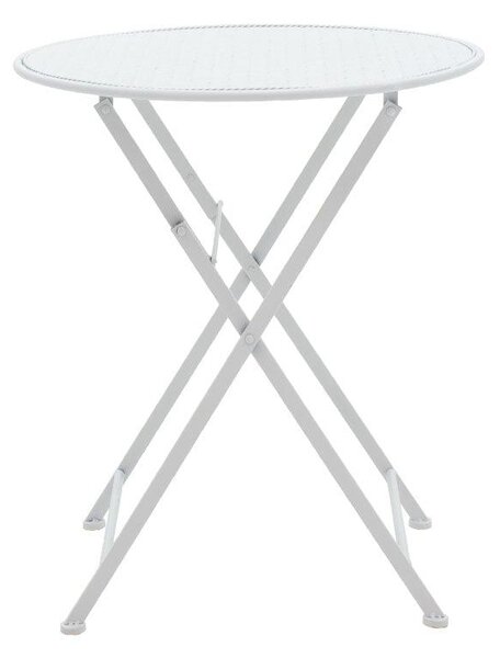 Set Masa si Scaune Gradina Walen 3 Piese Negru, Alb, 60x60x93 cm