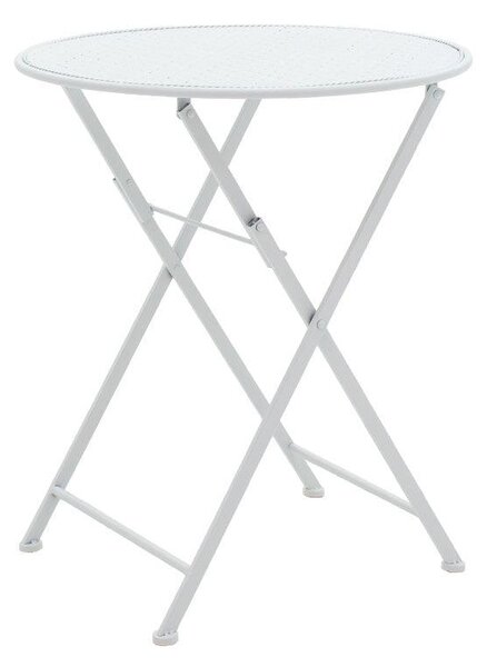 Set Masa si Scaune Gradina Walen 3 Piese Negru, Alb, 60x60x93 cm