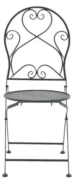 Set Masa si Scaune Gradina Walen 3 Piese Negru, Alb, 60x60x93 cm