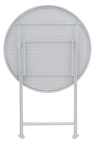 Set Masa si Scaune Gradina Walen 3 Piese Negru, Alb, 60x60x93 cm