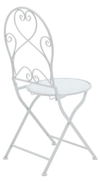 Set Masa si Scaune Gradina Walen 3 Piese Negru, Alb, 60x60x93 cm