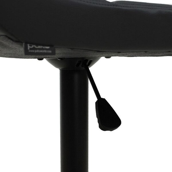 Scaun bar Coozy metal, reglabil pe inaltime, 47x45x90 cm