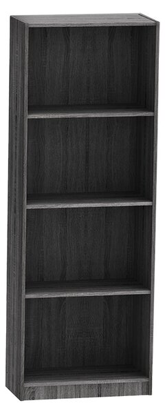 Biblioteca Presley, Gri inchis - Sonoma, 60x30x167 cm