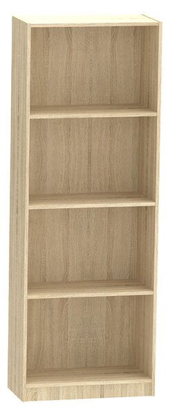 Biblioteca Presley, Gri inchis - Sonoma, 60x30x167 cm