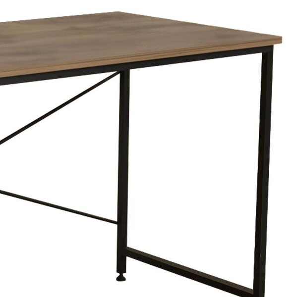 Birou Karvem, Antracit - Stejar, 120x60x73 cm